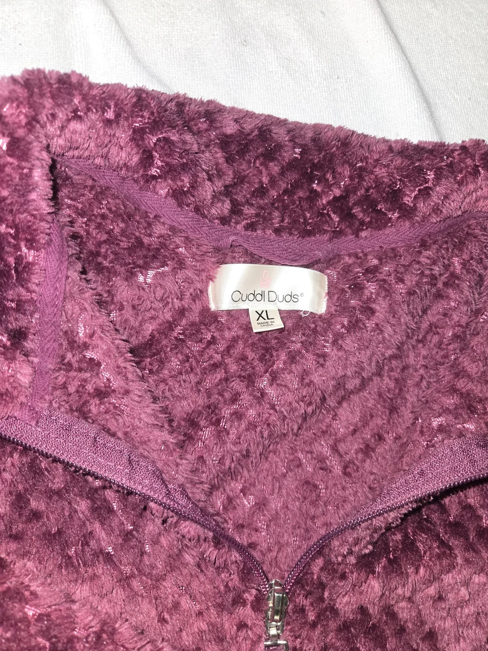 Cozy Plush Jacket in Deep Berry